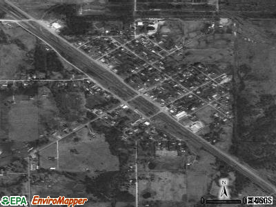 Braggs satellite photo by USGS