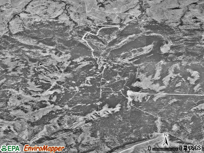 Casper Mountain satellite photo by USGS