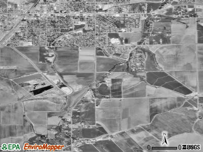 Airport Road satellite photo by USGS