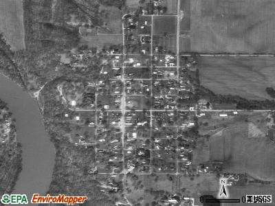 Merom satellite photo by USGS