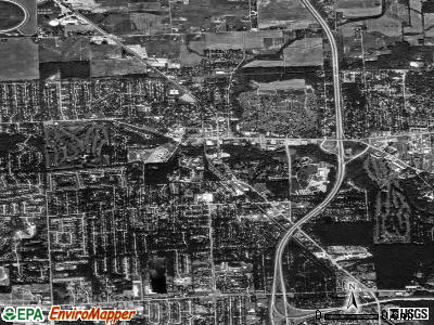 Sylvania satellite photo by USGS