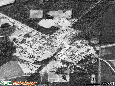 Harrell satellite photo by USGS