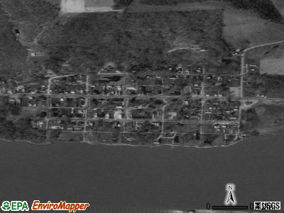 Higginsport satellite photo by USGS
