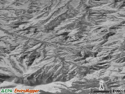 St. Pierre satellite photo by USGS