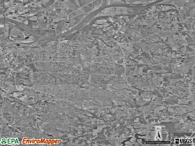 Independence satellite photo by USGS