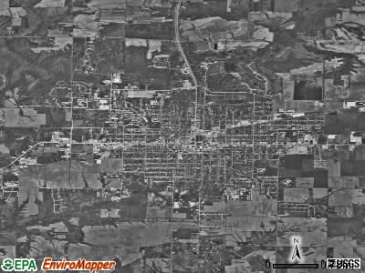 Macomb satellite photo by USGS