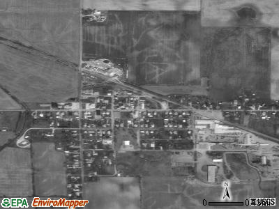 Saratoga satellite photo by USGS