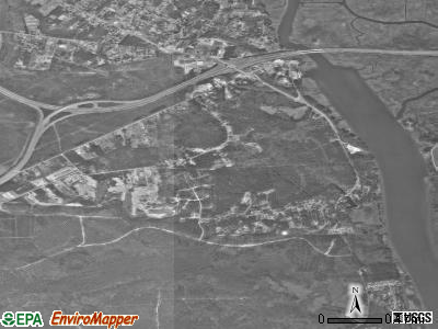 Ketchum satellite photo by USGS