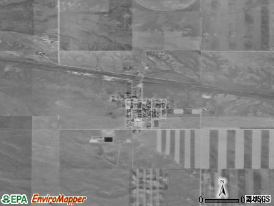 Burns satellite photo by USGS