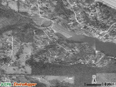 Houston Lake satellite photo by USGS
