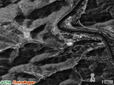 Warfield satellite photo by USGS