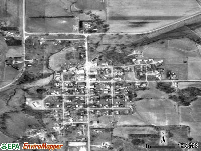 Hoskins satellite photo by USGS