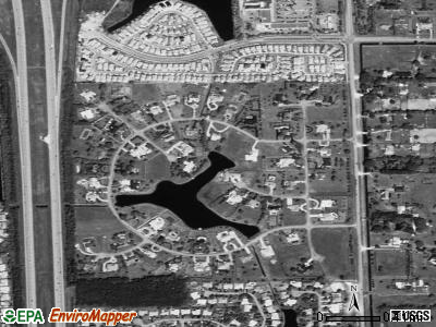 Ivanhoe Estates satellite photo by USGS