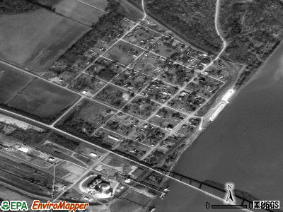 Old Shawneetown satellite photo by USGS