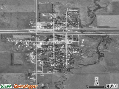 Iroquois satellite photo by USGS