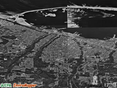 Port Angeles satellite photo by USGS