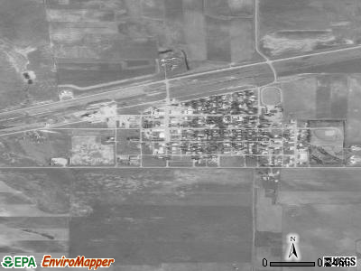 New Leipzig satellite photo by USGS