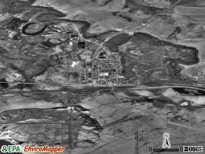 Medicine Bow satellite photo by USGS