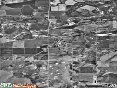 Fort Shaw satellite photo by USGS