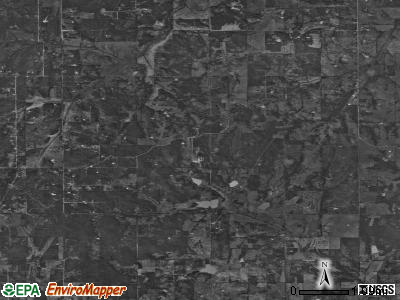 Tribbey satellite photo by USGS