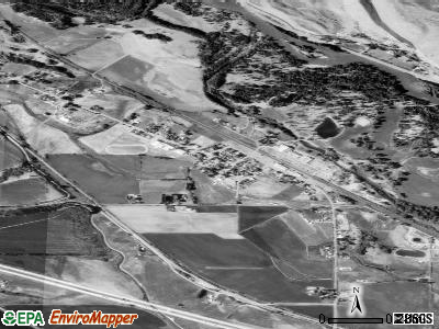 Thorp satellite photo by USGS