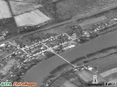 Newton Hamilton satellite photo by USGS