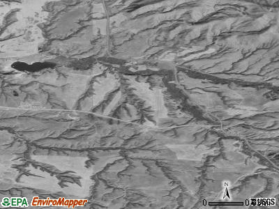 Sangrey satellite photo by USGS
