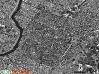 Rutherford satellite photo by USGS