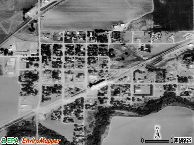 Hanston satellite photo by USGS