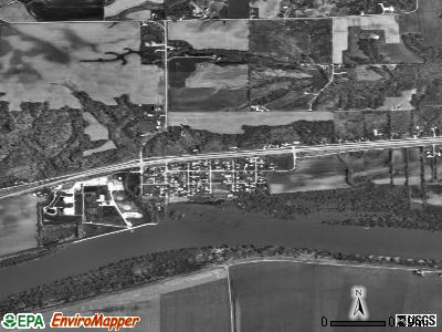 Kingston Mines satellite photo by USGS
