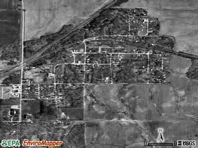 Bush satellite photo by USGS