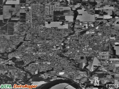 Newberg satellite photo by USGS