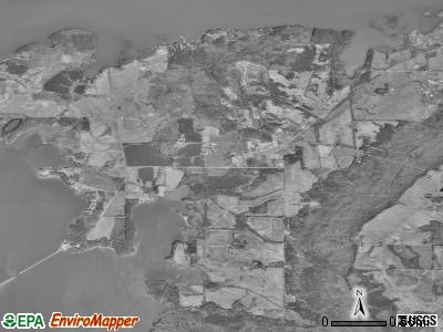 Langston satellite photo by USGS
