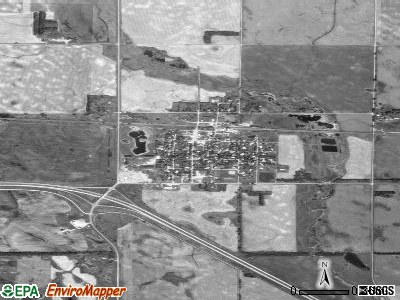 Tower City satellite photo by USGS