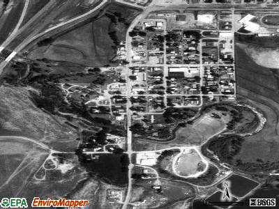 Kaycee satellite photo by USGS