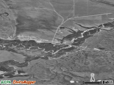 Starr School satellite photo by USGS