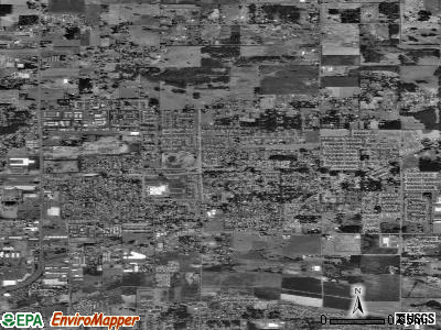 Orchards satellite photo by USGS