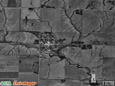 Seaton satellite photo by USGS