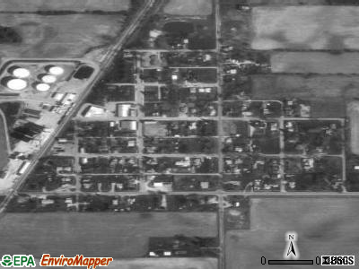 Poneto satellite photo by USGS