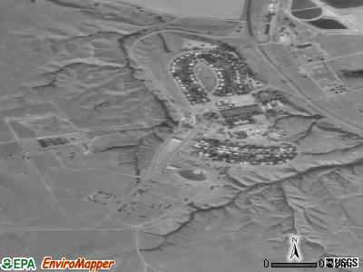 Fort Peck satellite photo by USGS