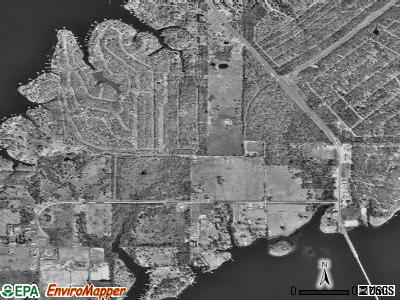 Caney City satellite photo by USGS