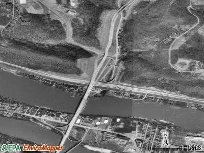Glenfield satellite photo by USGS