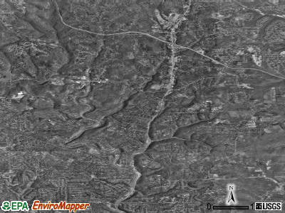 Hampton Township satellite photo by USGS