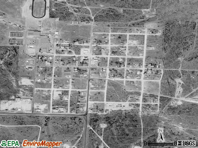 Forsan satellite photo by USGS