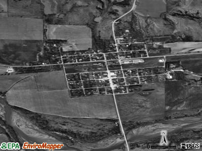 Howard City satellite photo by USGS