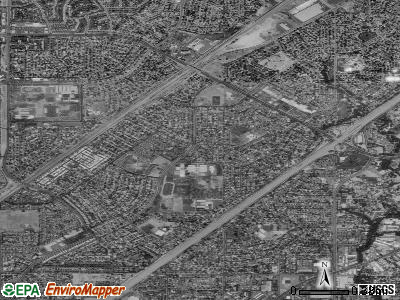 Foothill Farms satellite photo by USGS