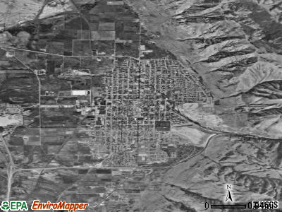 Brigham City satellite photo by USGS