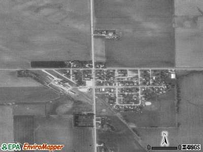 Stout satellite photo by USGS