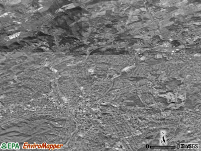 Bristol satellite photo by USGS