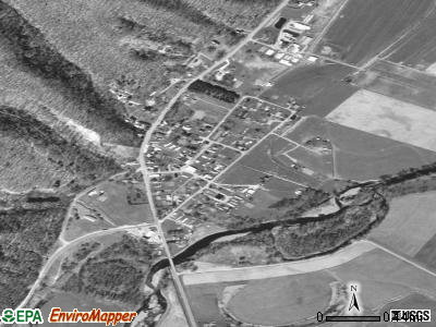 Huttonsville satellite photo by USGS